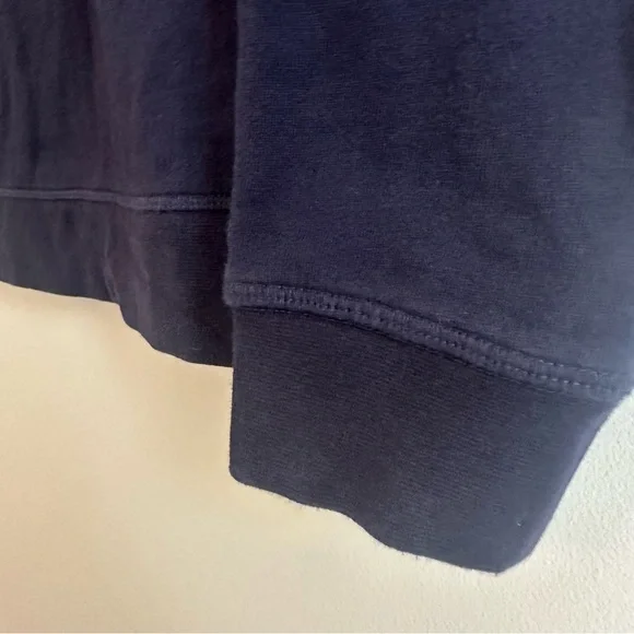 Boden “Oh Yeah” Sweatshirt, Navy, Leopard Print lettering, Women’s Size Large - Picture 5 of 9